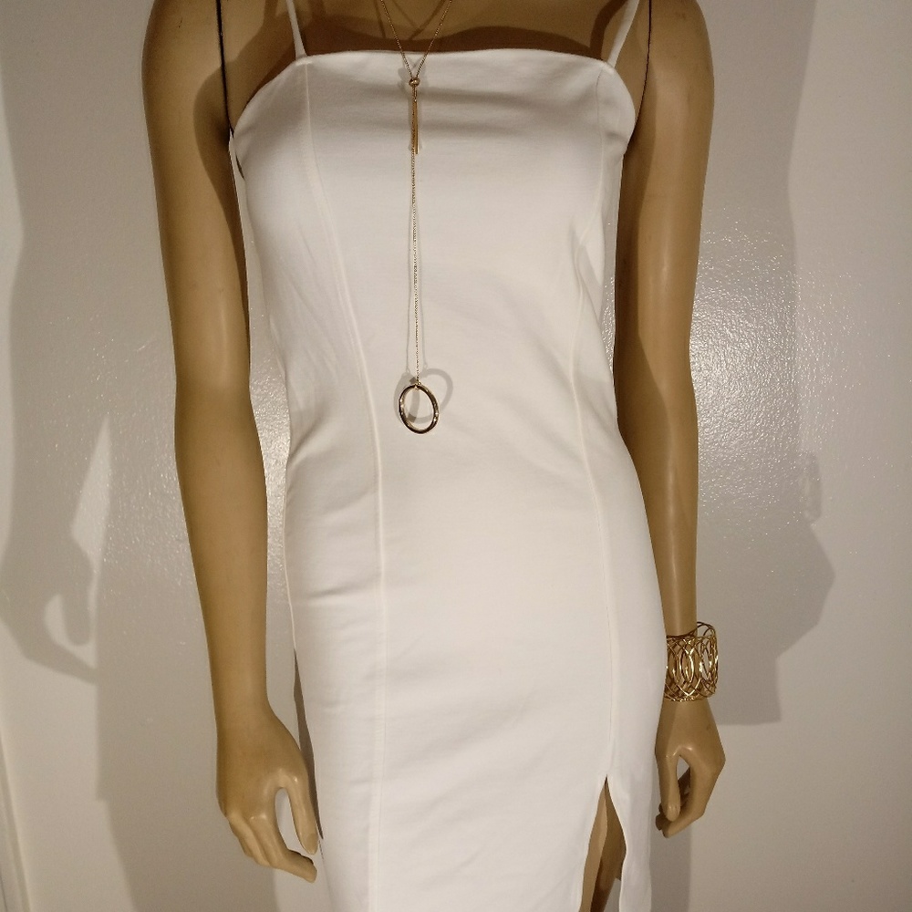 White Strap Dress